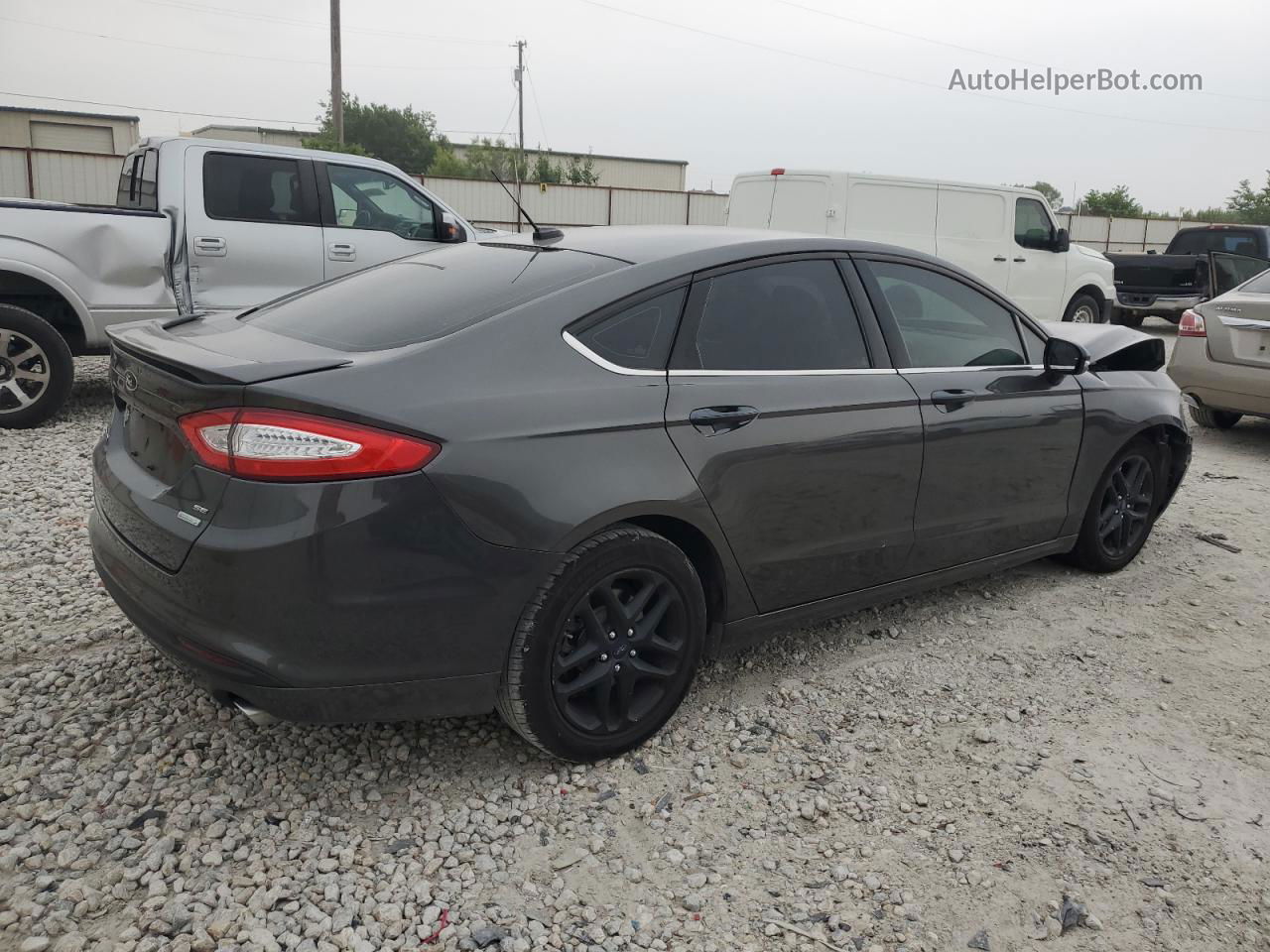 2016 Ford Fusion Se Gray vin: 3FA6P0HD3GR232363