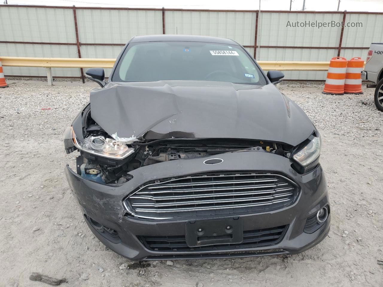 2016 Ford Fusion Se Gray vin: 3FA6P0HD3GR232363