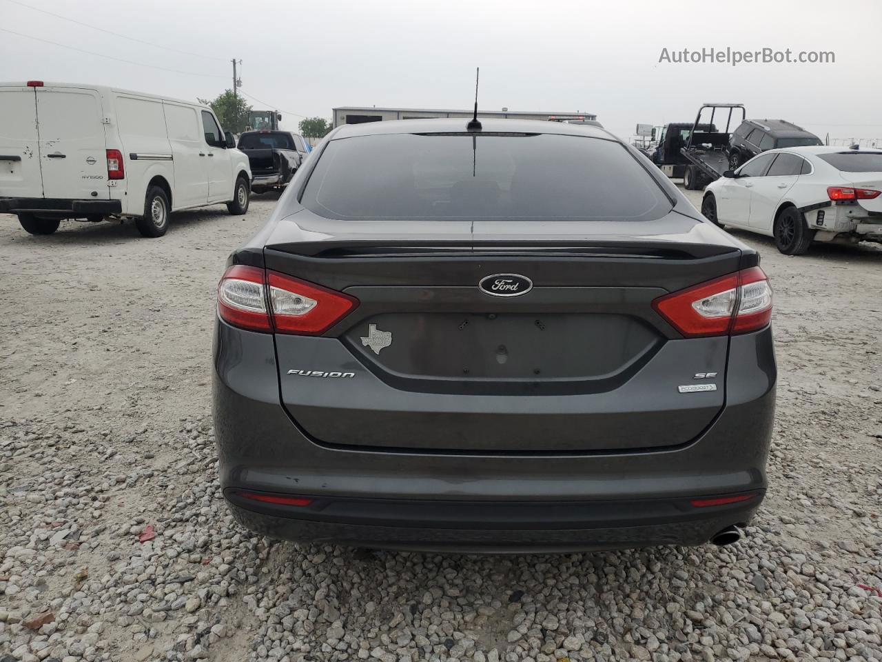 2016 Ford Fusion Se Gray vin: 3FA6P0HD3GR232363