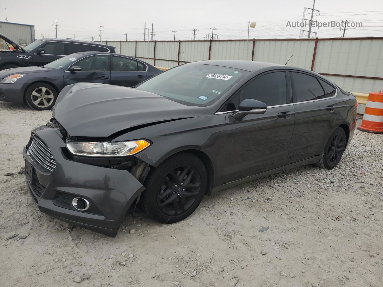 2016 Ford Fusion Se Gray vin: 3FA6P0HD3GR232363