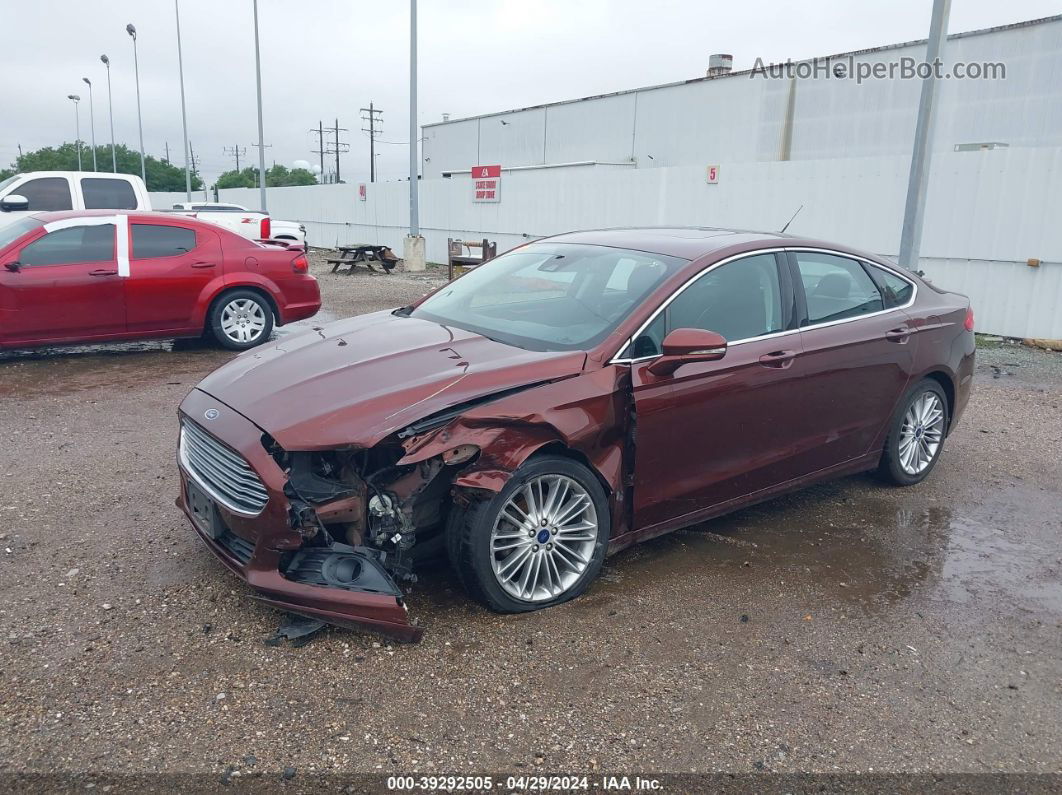 2016 Ford Fusion Se Brown vin: 3FA6P0HD3GR239250