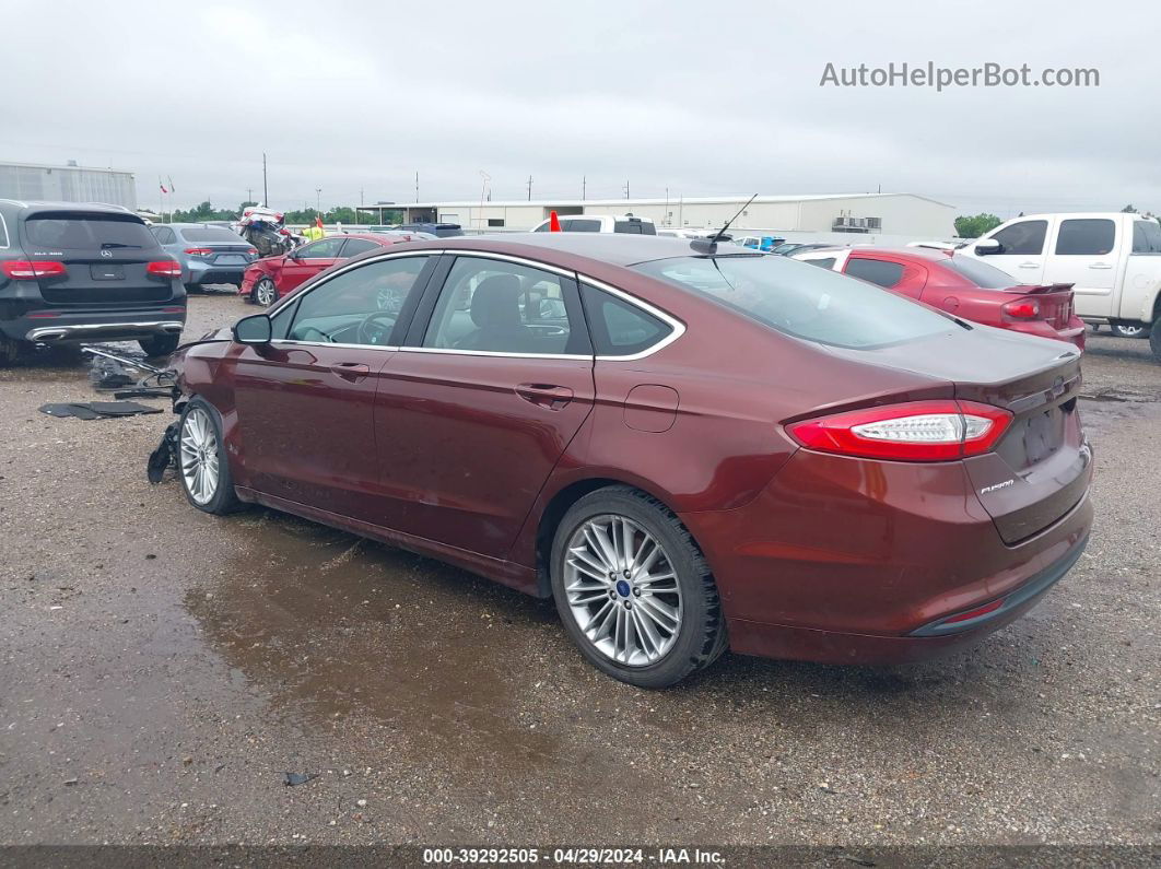 2016 Ford Fusion Se Brown vin: 3FA6P0HD3GR239250