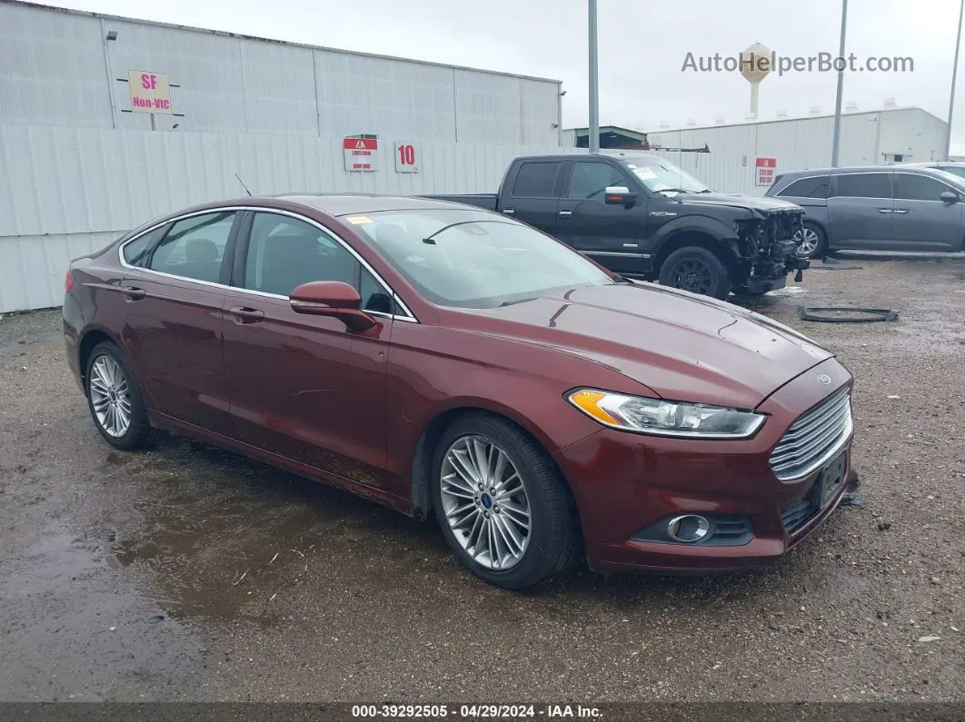 2016 Ford Fusion Se Brown vin: 3FA6P0HD3GR239250