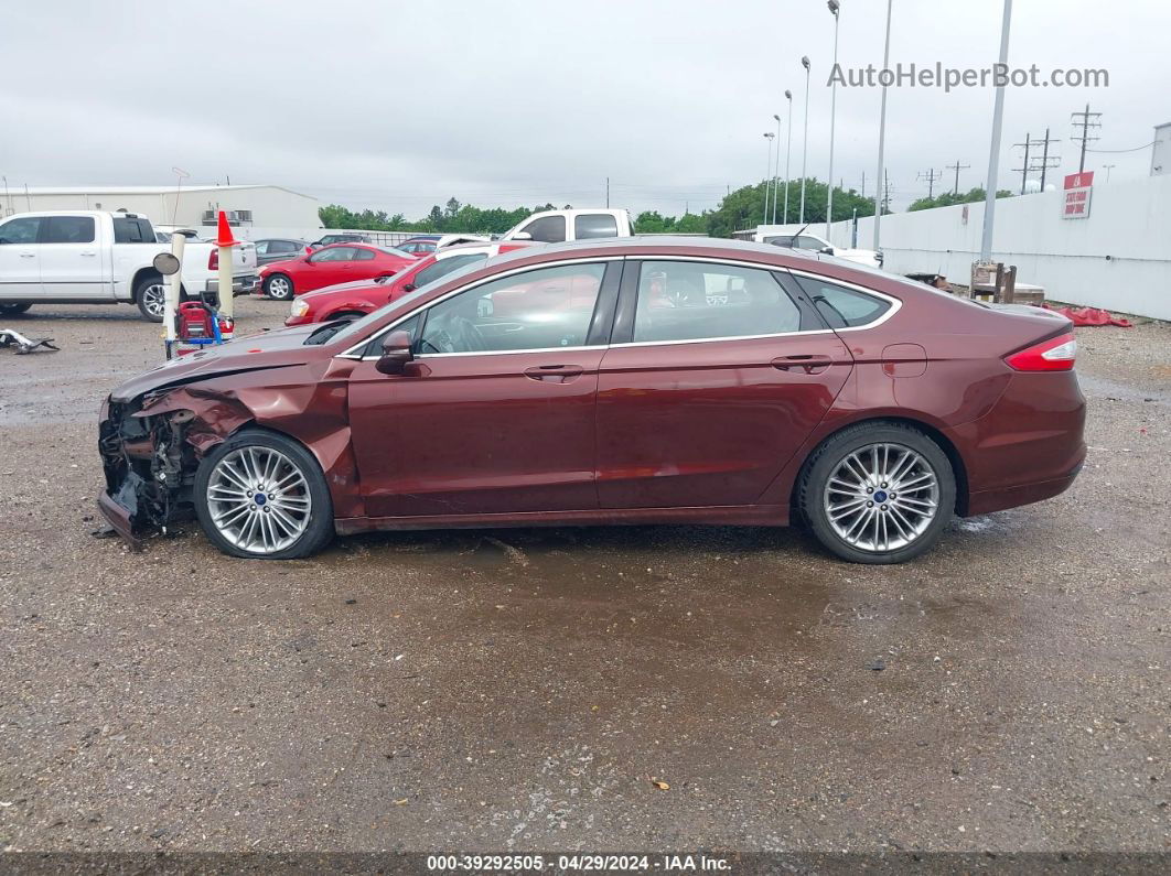 2016 Ford Fusion Se Brown vin: 3FA6P0HD3GR239250