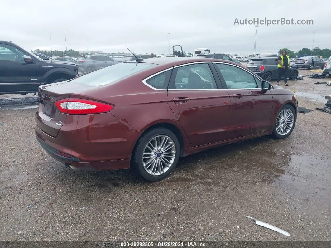 2016 Ford Fusion Se Brown vin: 3FA6P0HD3GR239250