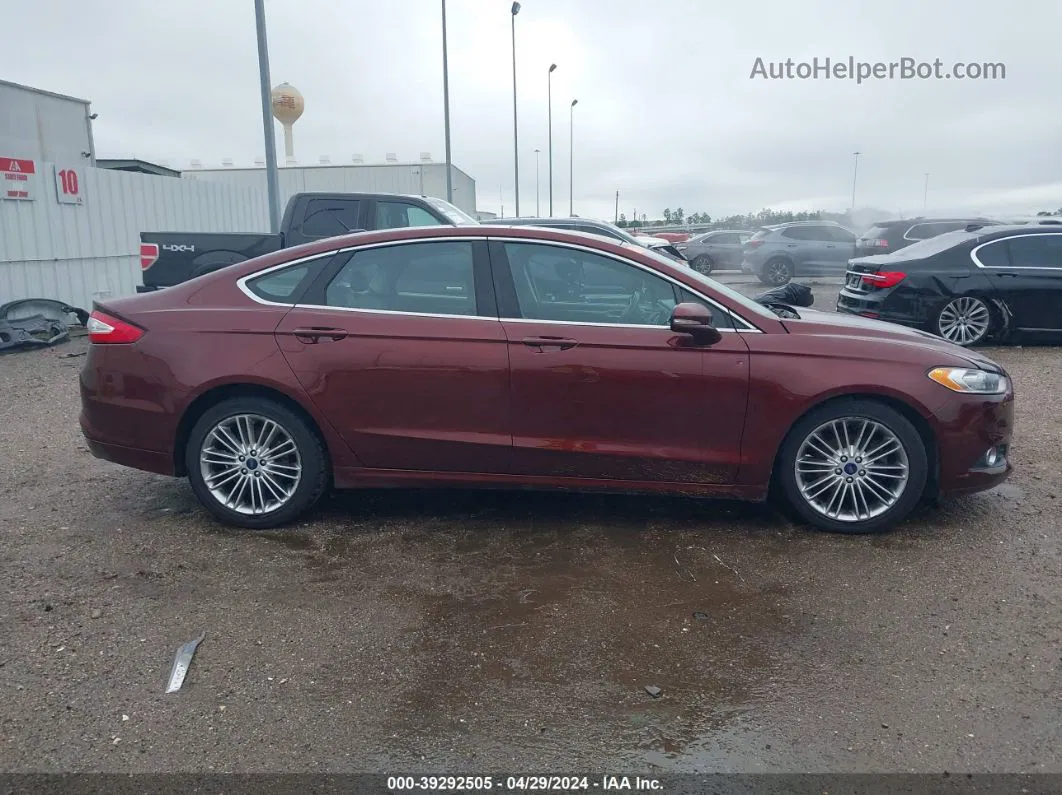 2016 Ford Fusion Se Brown vin: 3FA6P0HD3GR239250