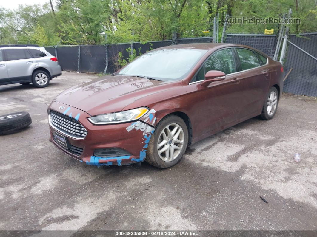 2016 Ford Fusion Se Brown vin: 3FA6P0HD3GR303643