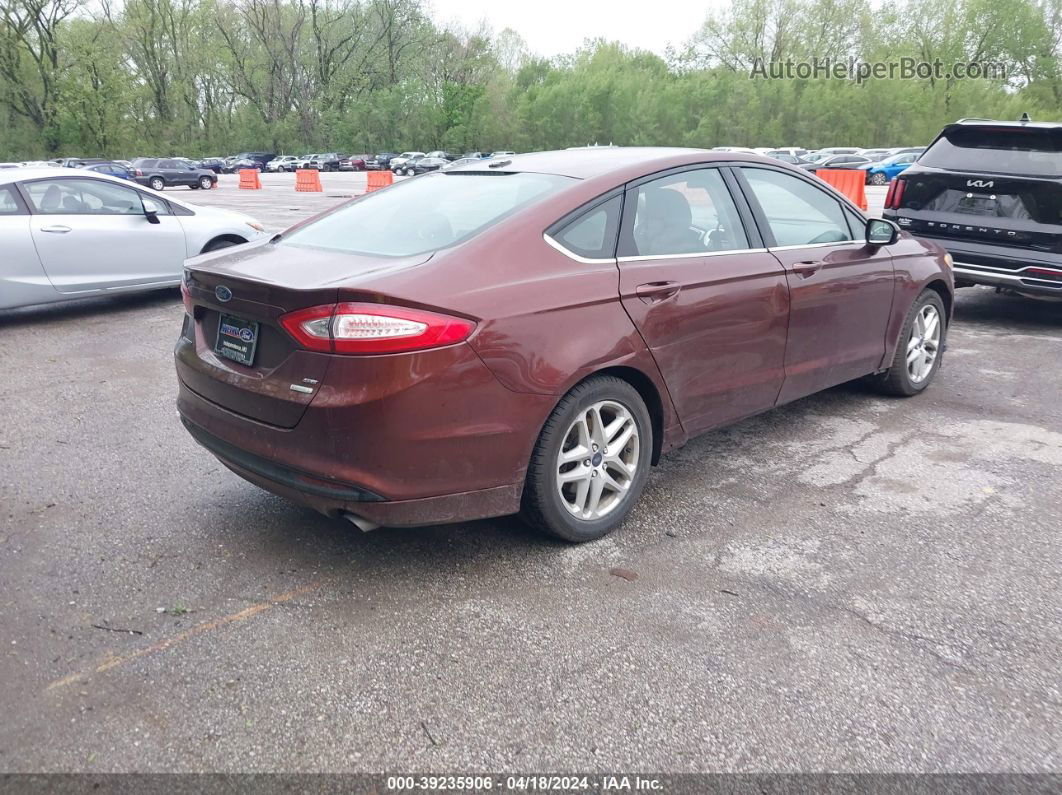 2016 Ford Fusion Se Brown vin: 3FA6P0HD3GR303643