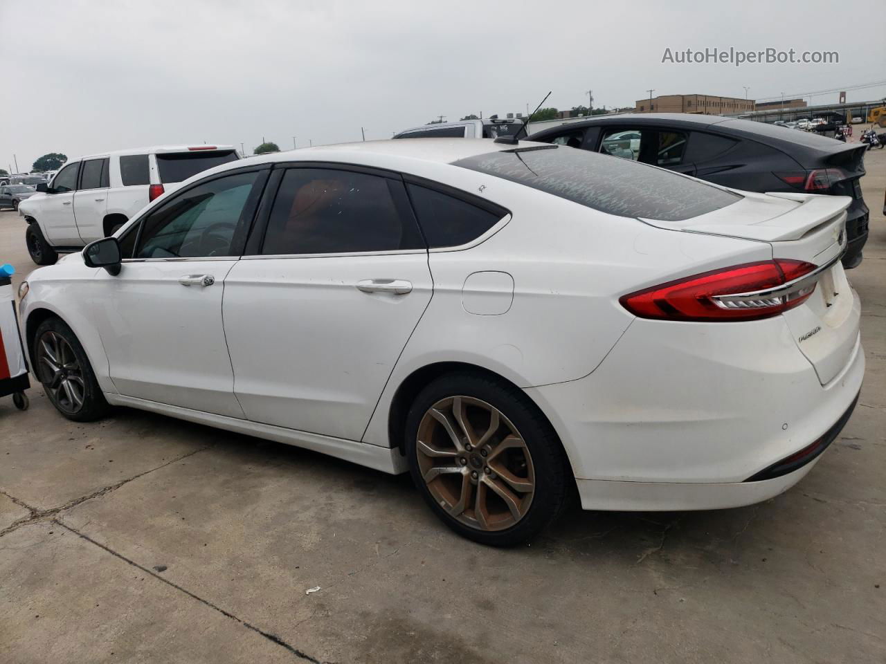 2017 Ford Fusion Se White vin: 3FA6P0HD3HR264263