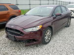 2017 Ford Fusion Se Burgundy vin: 3FA6P0HD3HR283928