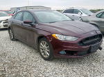 2017 Ford Fusion Se Burgundy vin: 3FA6P0HD3HR283928