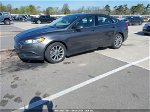 2017 Ford Fusion Se Gray vin: 3FA6P0HD3HR296405