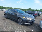 2018 Ford Fusion Se Gray vin: 3FA6P0HD3JR142640