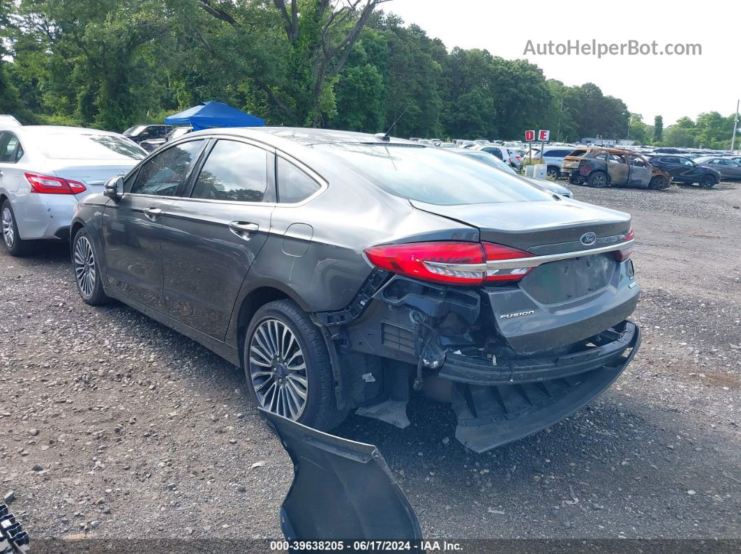 2018 Ford Fusion Se Серый vin: 3FA6P0HD3JR142640