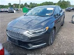 2018 Ford Fusion Se Gray vin: 3FA6P0HD3JR142640