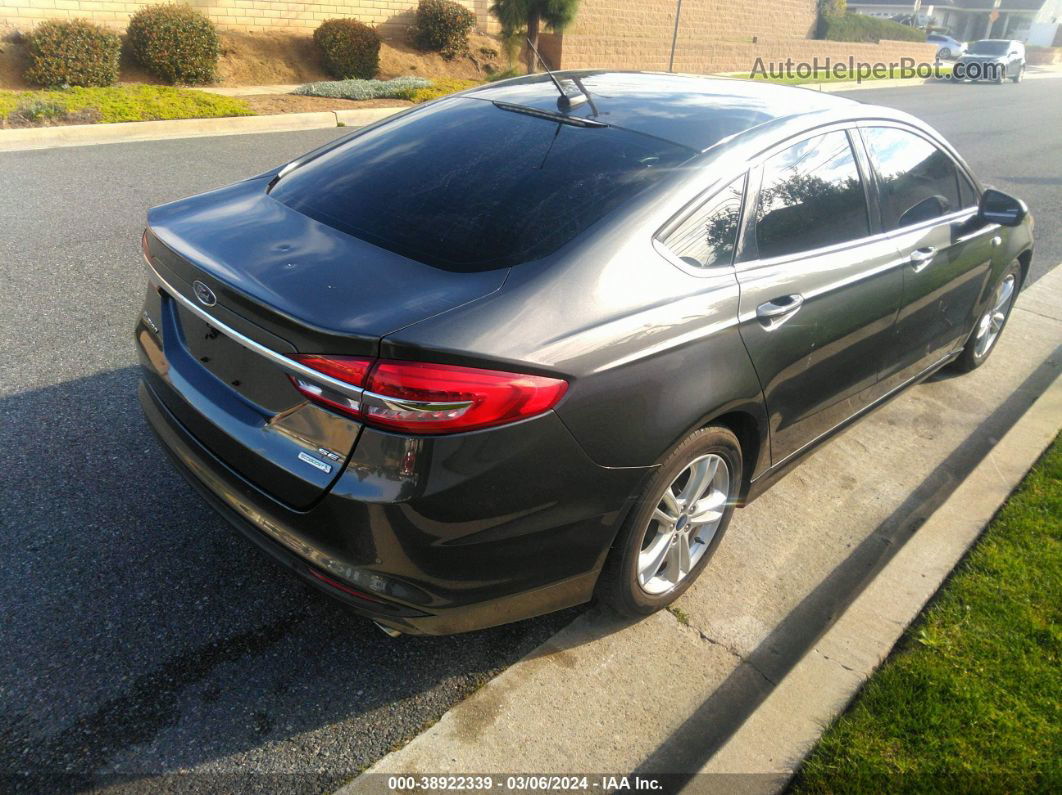 2018 Ford Fusion Se Silver vin: 3FA6P0HD3JR143934