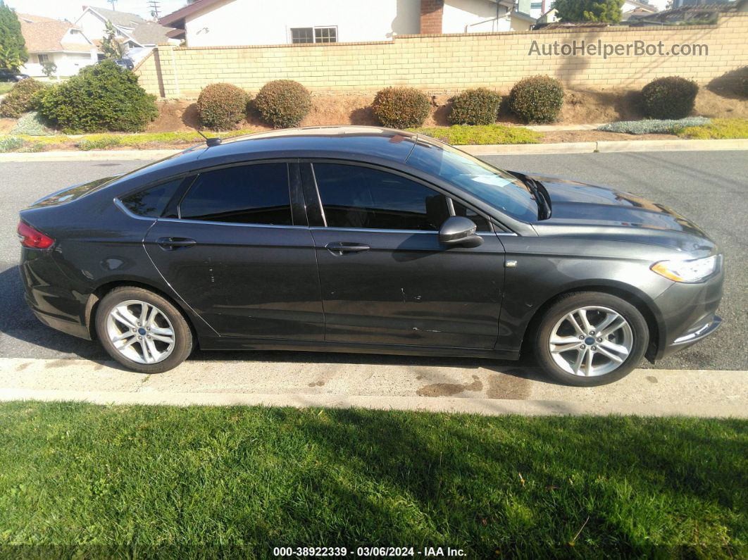 2018 Ford Fusion Se Silver vin: 3FA6P0HD3JR143934