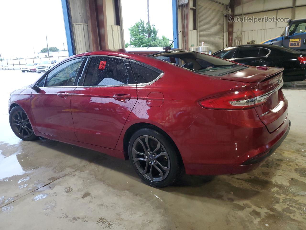 2018 Ford Fusion Se Red vin: 3FA6P0HD3JR150057