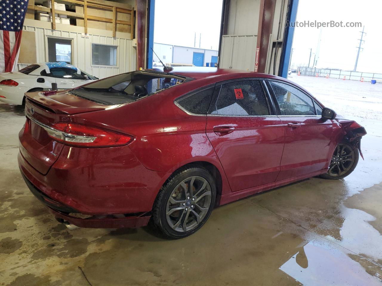 2018 Ford Fusion Se Красный vin: 3FA6P0HD3JR150057