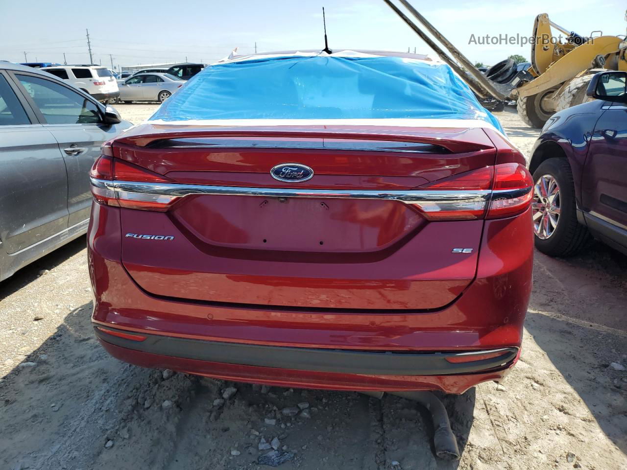 2018 Ford Fusion Se Красный vin: 3FA6P0HD3JR150057