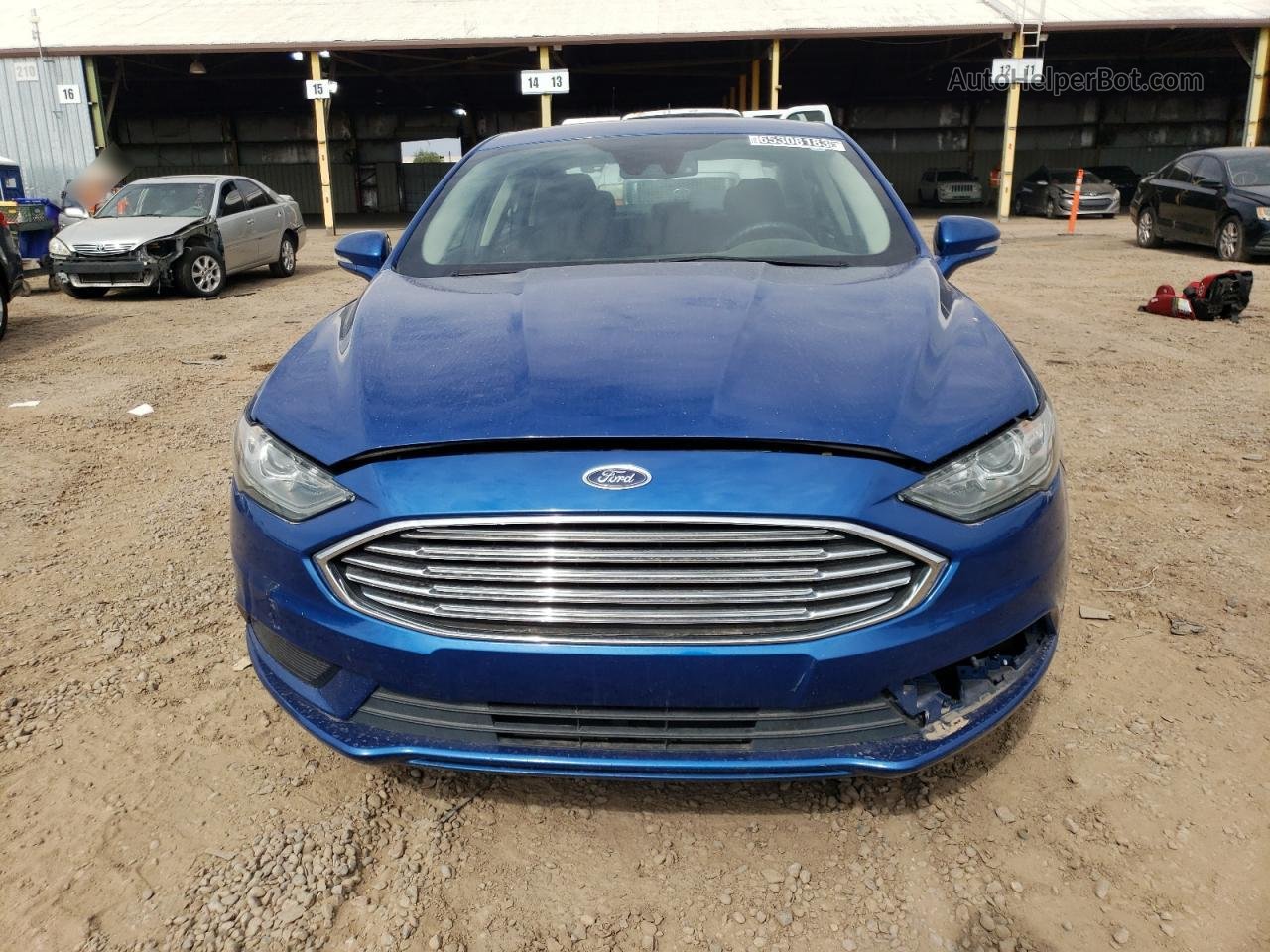 2018 Ford Fusion Se Blue vin: 3FA6P0HD3JR156649