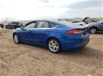 2018 Ford Fusion Se Blue vin: 3FA6P0HD3JR156649