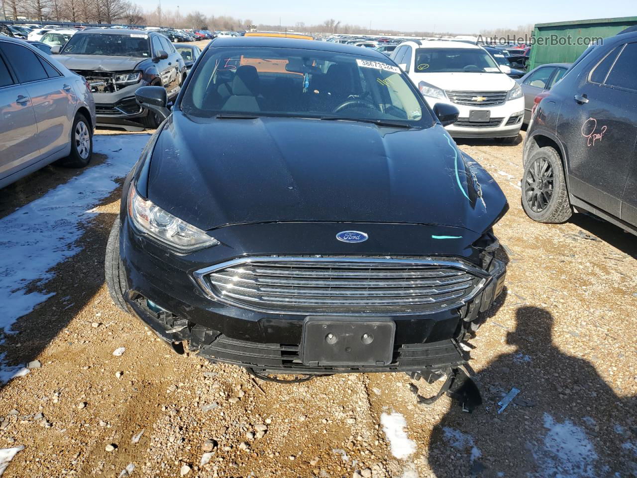 2018 Ford Fusion Se Black vin: 3FA6P0HD3JR199940