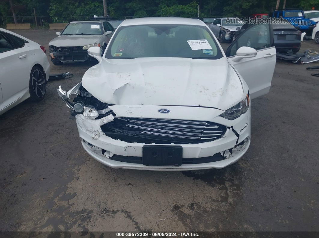 2018 Ford Fusion Se Белый vin: 3FA6P0HD3JR227753