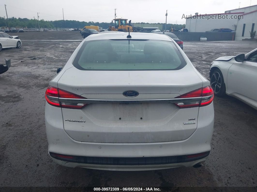 2018 Ford Fusion Se Белый vin: 3FA6P0HD3JR227753