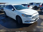 2018 Ford Fusion Se White vin: 3FA6P0HD3JR253558