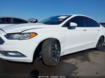 2018 Ford Fusion Se White vin: 3FA6P0HD3JR253558