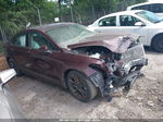 2018 Ford Fusion Se Maroon vin: 3FA6P0HD3JR265418