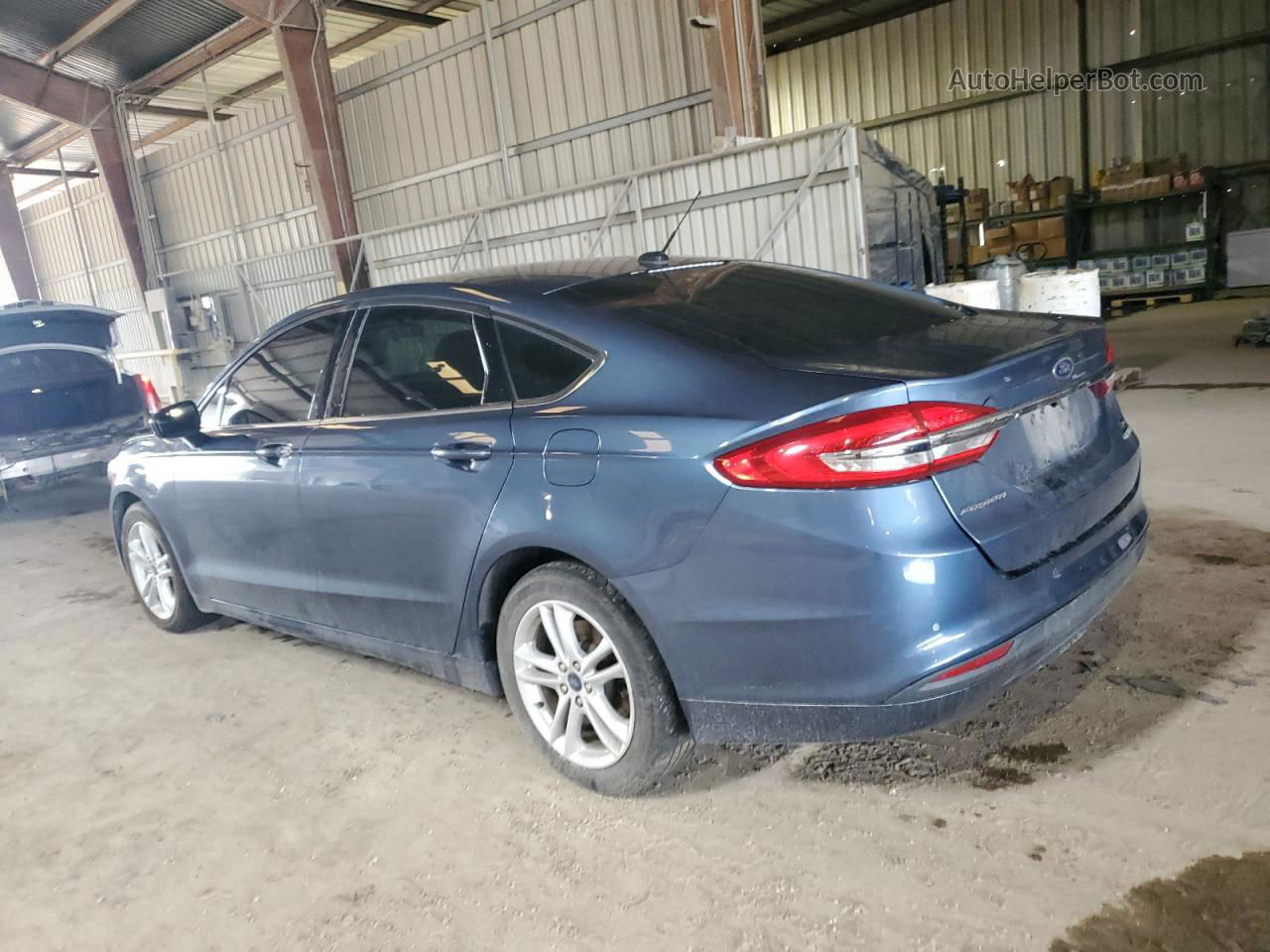 2018 Ford Fusion Se Синий vin: 3FA6P0HD3JR266939