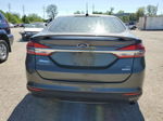 2018 Ford Fusion Se Gray vin: 3FA6P0HD3JR272434