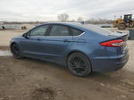 2019 Ford Fusion Se Синий vin: 3FA6P0HD3KR108327