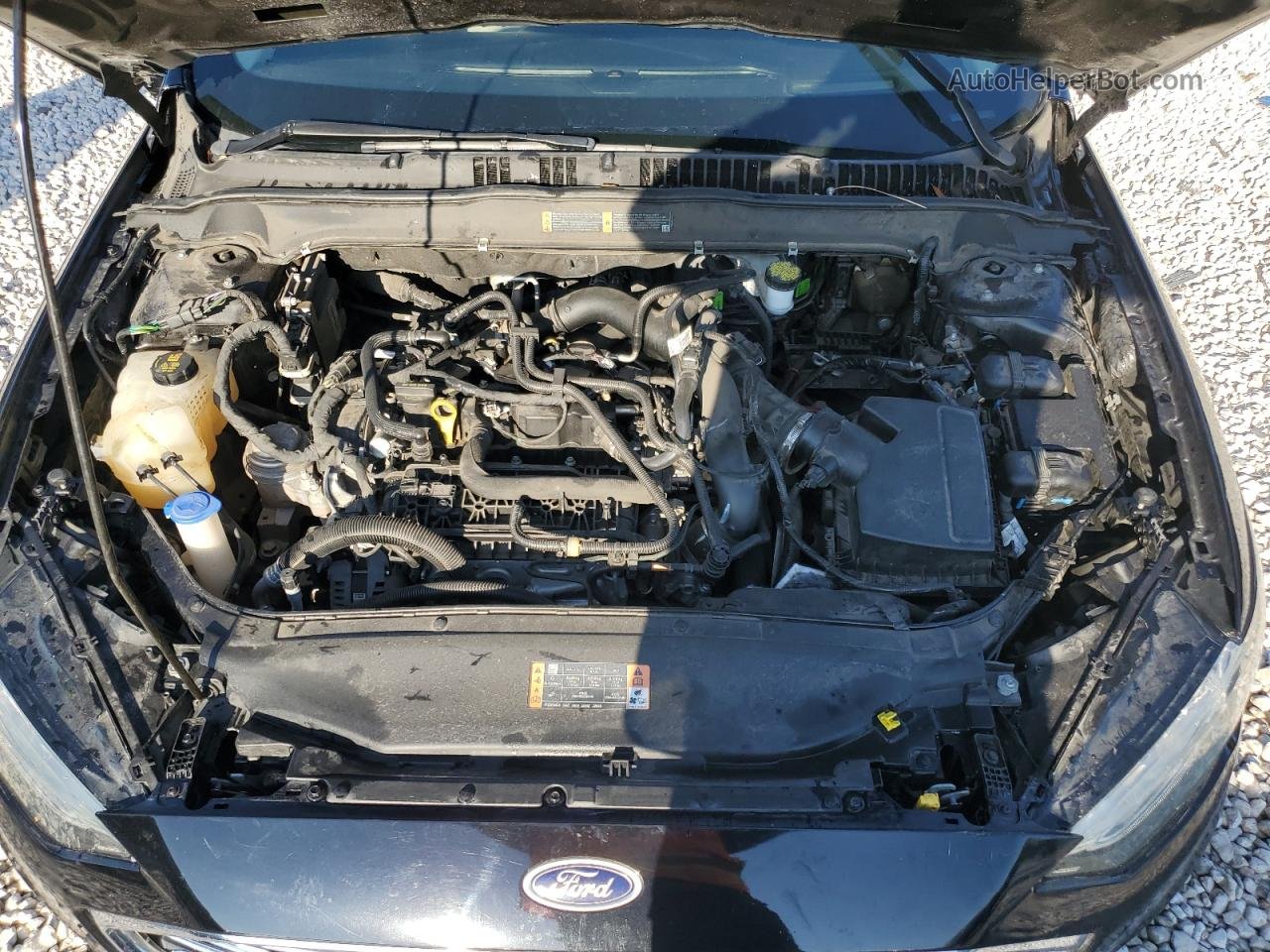 2019 Ford Fusion Se Черный vin: 3FA6P0HD3KR132546