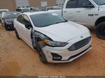 2019 Ford Fusion Se White vin: 3FA6P0HD3KR160542