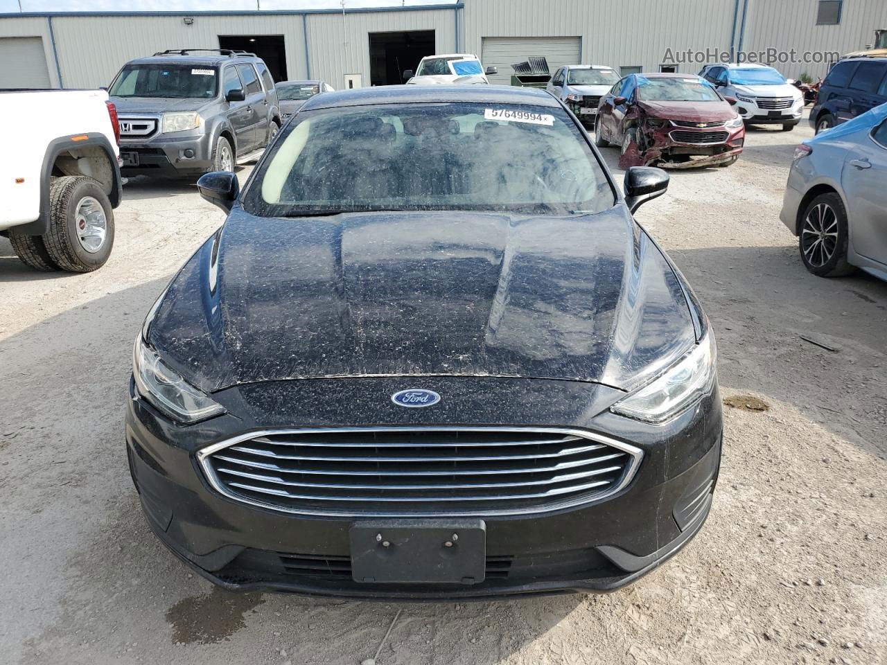 2019 Ford Fusion Se Черный vin: 3FA6P0HD3KR165840