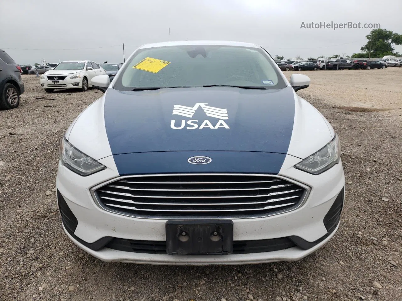 2019 Ford Fusion Se White vin: 3FA6P0HD3KR238964