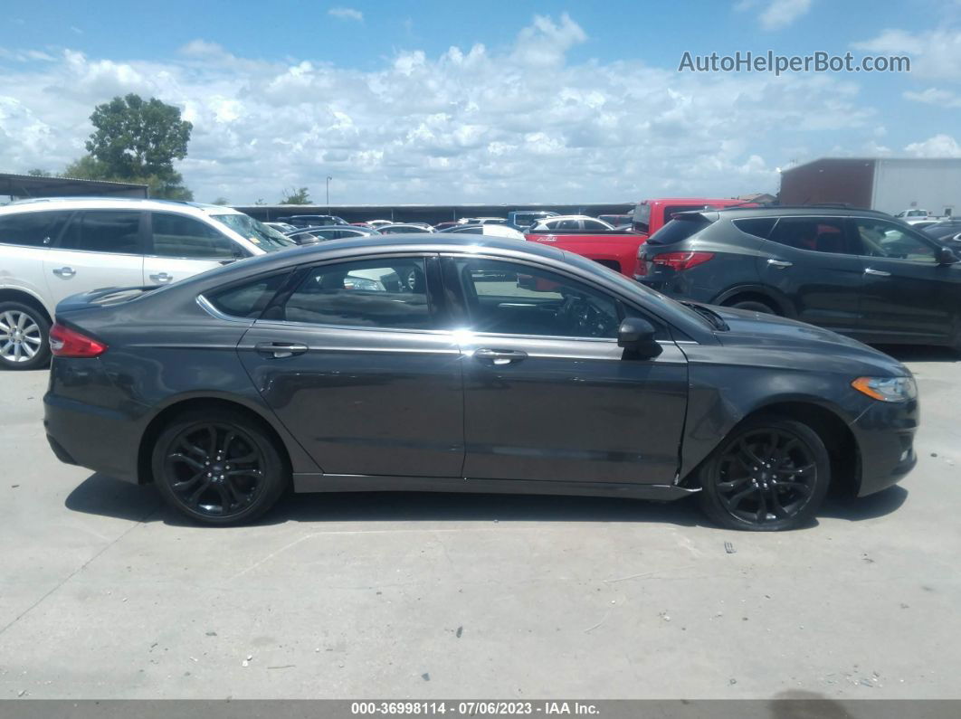 2019 Ford Fusion Se Gray vin: 3FA6P0HD3KR239564