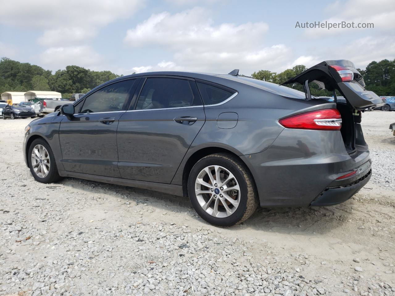 2019 Ford Fusion Se Gray vin: 3FA6P0HD3KR285556