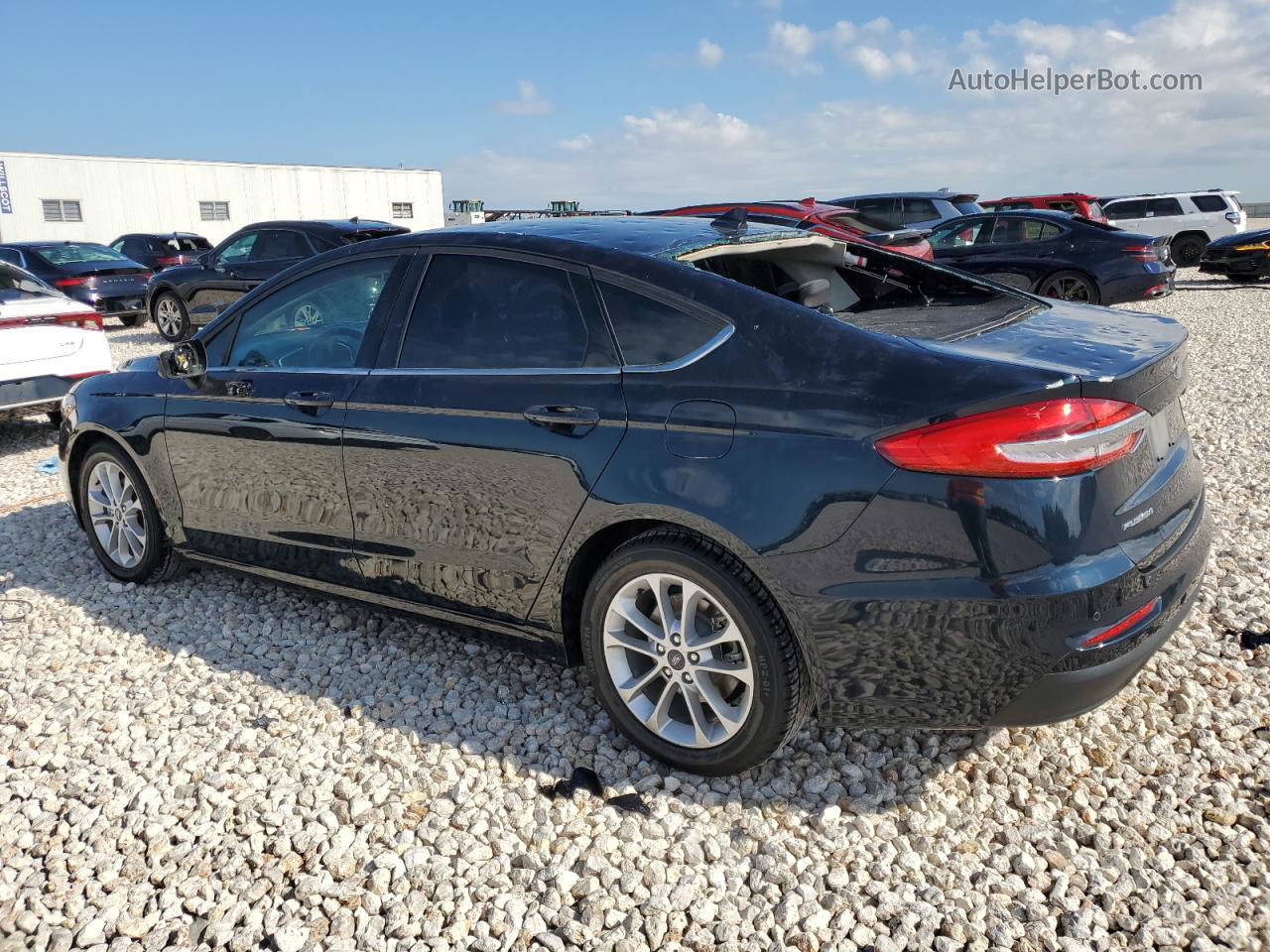 2020 Ford Fusion Se Black vin: 3FA6P0HD3LR111777