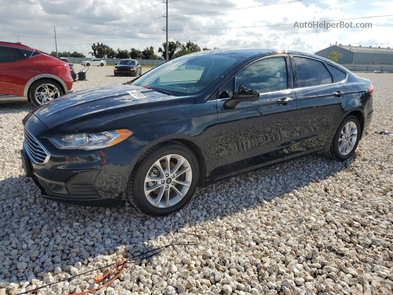 2020 Ford Fusion Se Black vin: 3FA6P0HD3LR111777