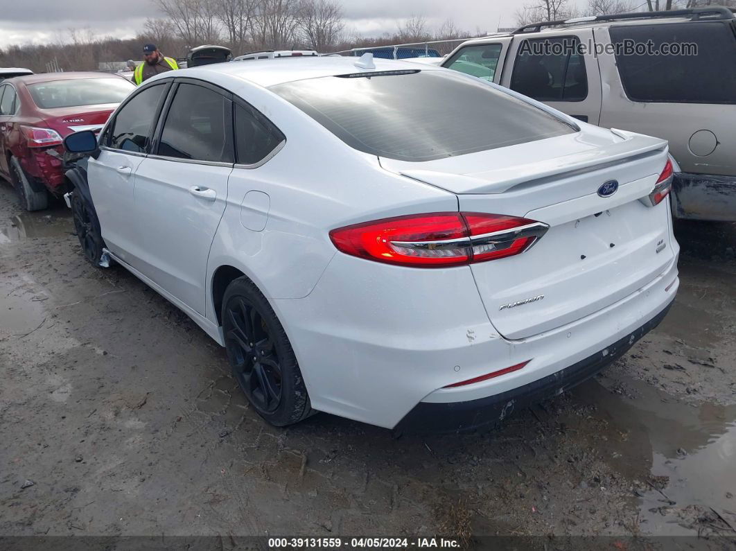 2020 Ford Fusion Se White vin: 3FA6P0HD3LR132273