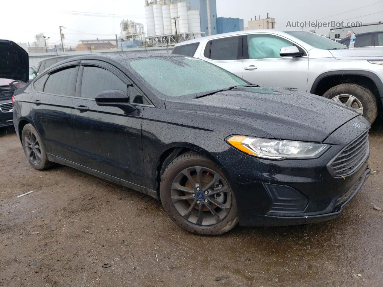 2020 Ford Fusion Se Black vin: 3FA6P0HD3LR144407