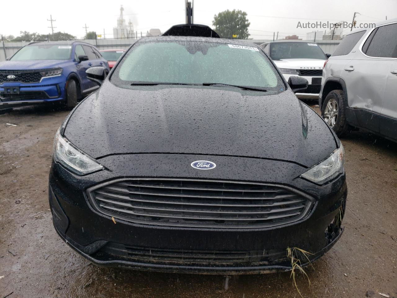 2020 Ford Fusion Se Black vin: 3FA6P0HD3LR144407