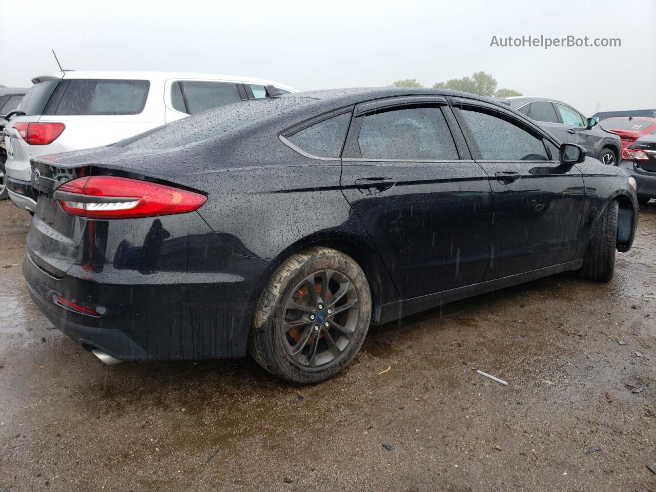 2020 Ford Fusion Se Black vin: 3FA6P0HD3LR144407