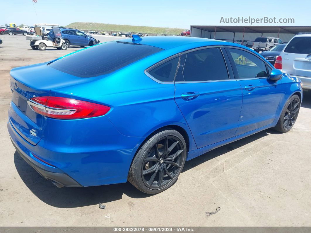 2020 Ford Fusion Se Blue vin: 3FA6P0HD3LR149526