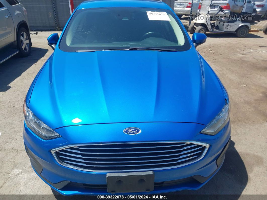 2020 Ford Fusion Se Blue vin: 3FA6P0HD3LR149526