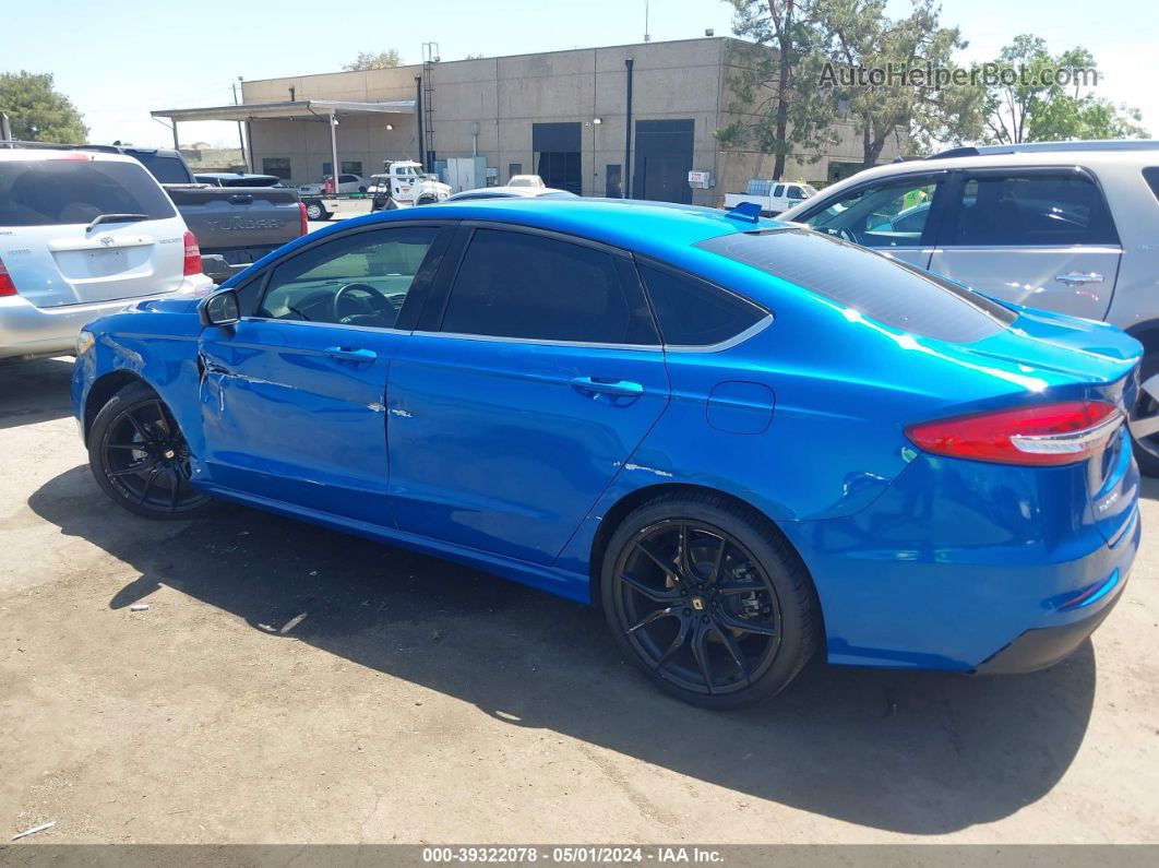 2020 Ford Fusion Se Blue vin: 3FA6P0HD3LR149526